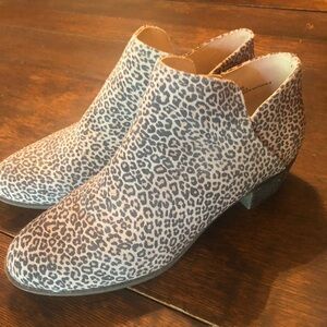 Crown & Ivy Animal Print Ankle Booties